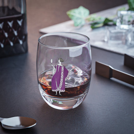 Jamais prêtes! (Never Ready!) by Charles Martin Whiskey Glass