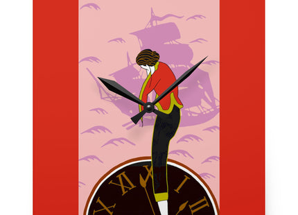 Woman Waiting for her Beloved at 1:59 by Kobayashi Kaichi Acrylic Acrylic Wall Clock