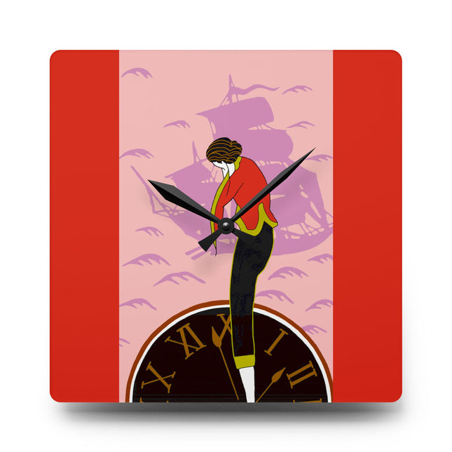 Woman Waiting for her Beloved at 1:59 by Kobayashi Kaichi Acrylic Acrylic Wall Clock