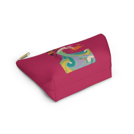 Mermaid Dive Cosmetic Bag – Vibrant Waves & Playful Charm