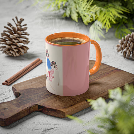 Illustrations of Japanese Toys Pl.001 by Kawasaki Kyosen Colorful Mugs, 11oz