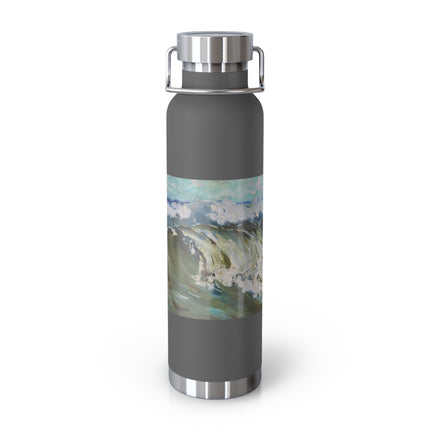The Wave by Karl Hagemeister Copper Vacuum Insulated Bottle, 22oz
