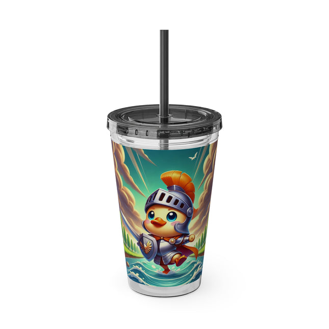 Valiant Duck Sunsplash Tumbler with Straw, 16oz