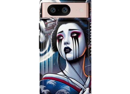 Geisha’s Black Ink Tears Phone Cases