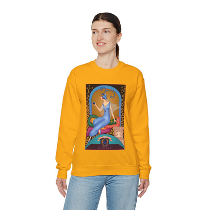 September & Sapphire (from the Gem Series) by Sofia Chiostri Heavy Blend™ Crewneck Sweatshirt