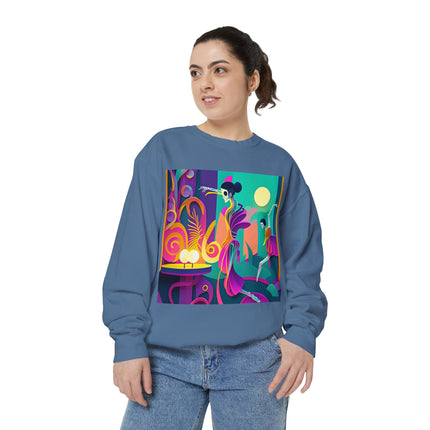 Dance of the Skeleton Ballerinas Unisex Garment-Dyed Sweatshirt