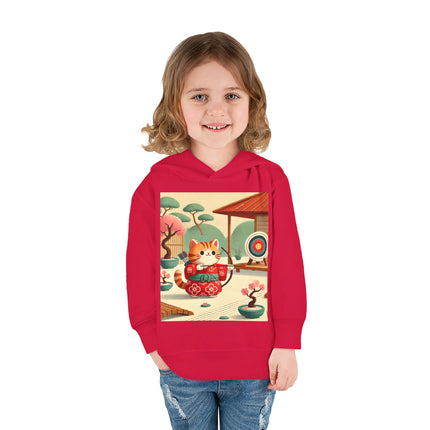 Archer Kitten in the Zen Garden Toddler Pullover Fleece Hoodie