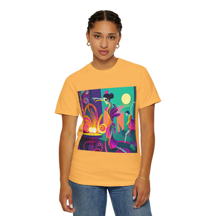 Dance of the Skeleton Ballerinas Unisex Garment-Dyed T-shirt