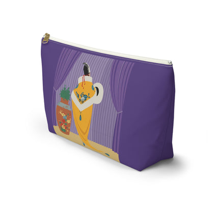 Golden Robe Cosmetic Bag – Elegant Drama & Timeless Sophistication
