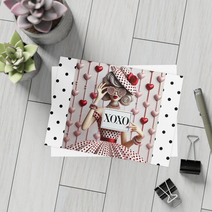 Fashionably Yours, XOXO Postcard Bundles (envelopes included)