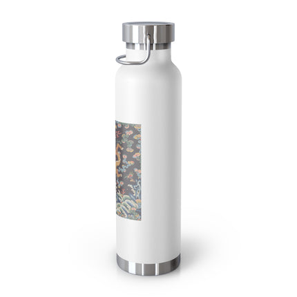 Rank Badge with Dragon with Deer Hooves Copper Vacuum Insulated Bottle, 22oz
