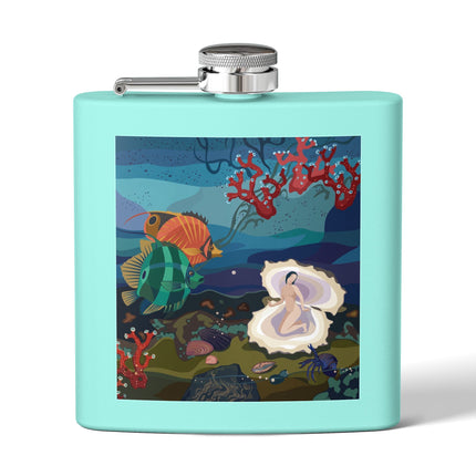Ocean Pearl Siren Flask – Mystical Mermaid & Marine Enchantment