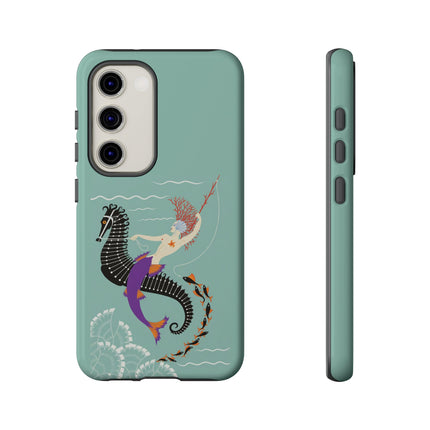 Mermaid on Seahorse Phone Case – Mythic Ocean Grace