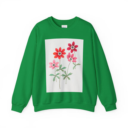 Anemoon, Anemone by Anselmus Boëtius de Boodt Heavy Blend™ Crewneck Sweatshirt