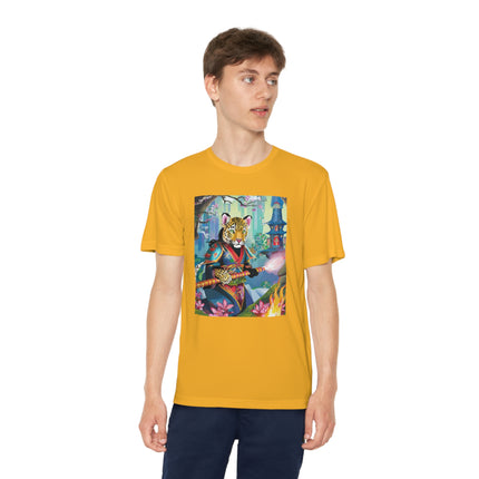 Cyberpunk Leopard Youth Competitor Tee