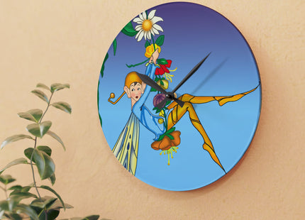 A Fairy's Delight Acrylic Wall Clock