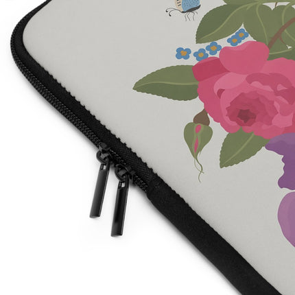 🐦🦋 Bluebird & Butterfly Laptop Sleeve – Elegant Charm & Springtime Grace