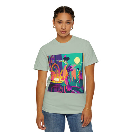 Dance of the Skeleton Ballerinas Unisex Garment-Dyed T-shirt