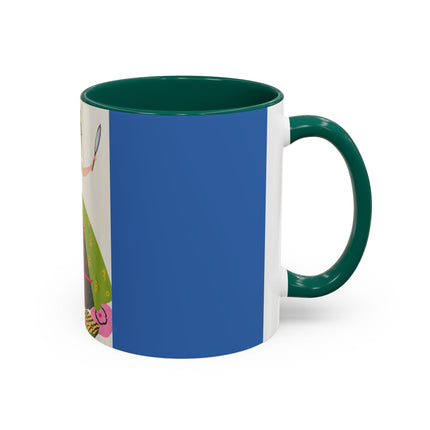 Lady with the Golden Fish Colorful Mugs – Whimsical Fashion & Playful Fantasy