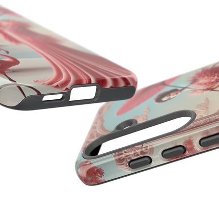Petals, Porcelain, and Flamingos Phone Cases