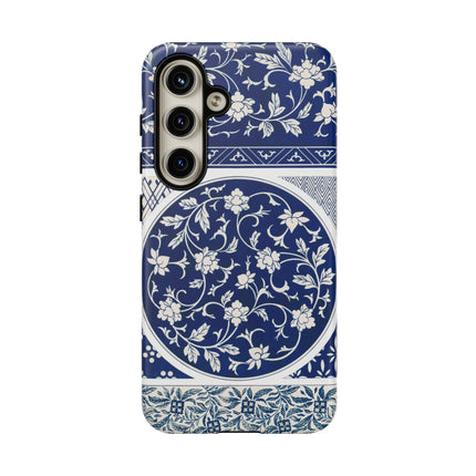 Blue Flower Pattern by Owen Jones Phone Cases
