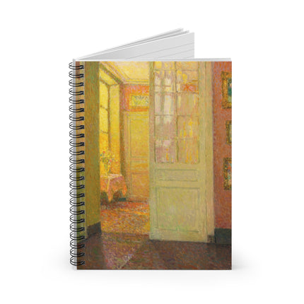 Interior, Window Light by Henri Le Sidaner Spiral Notebook - Ruled Line