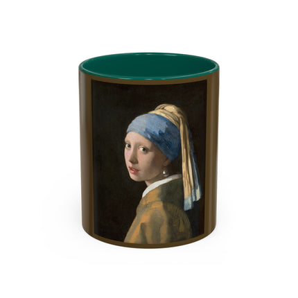 Girl with a Pearl Earring by Johannes Vermeer Colorful Mugs (11oz, 15oz)