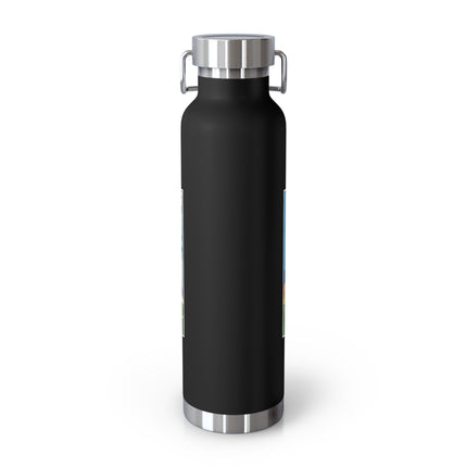 Frog and Beetle Band Copper Vacuum Insulated Bottle, 22 oz