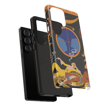 Art Deco Lounge Phone Case – Opulent Smoke & Timeless Glamour