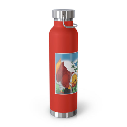 Fairy and Dapper Chick Copper Vacuum Insulated Bottle, 22 oz
