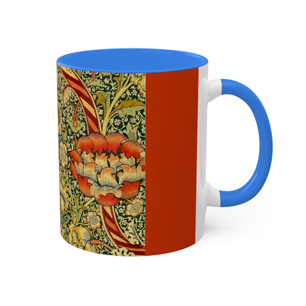 Chintz the Wandle Design by William Morris Colorful Mugs, 11oz
