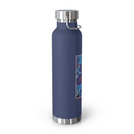 Fireworks in Venice by George Barbier Copper Vacuum Insulated Bottle, 22oz