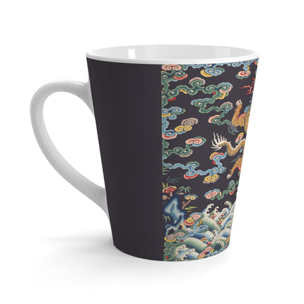 Rank Badge with Dragon with Deer Hooves Latte Mug