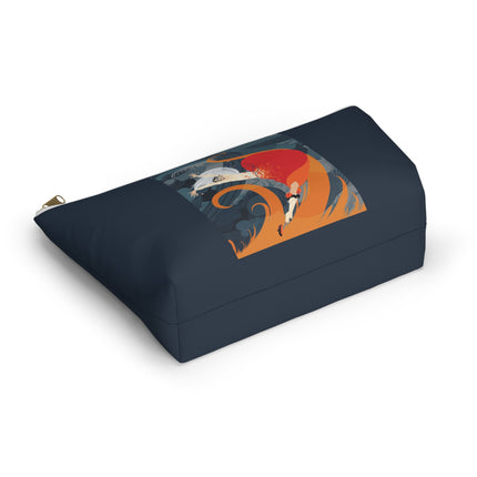 Flame of the Tempest Cosmetic Bag – Fiery Drama & Elemental Grace