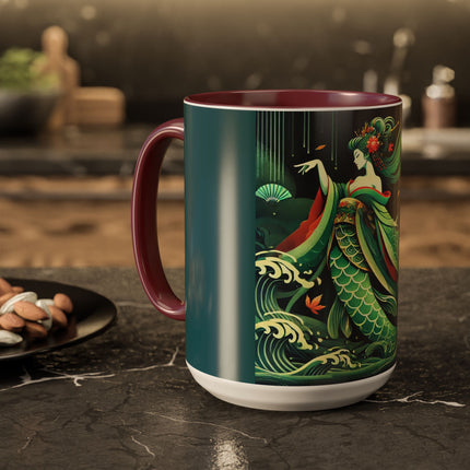 Mermaid Queen Rising from the Deep Colorful Mugs (11oz, 15oz)