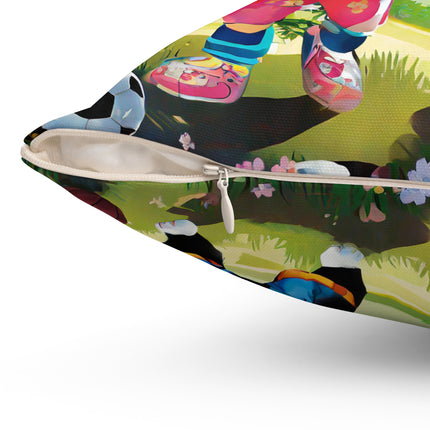 Animal Athletes Spun Polyester Square Pillow