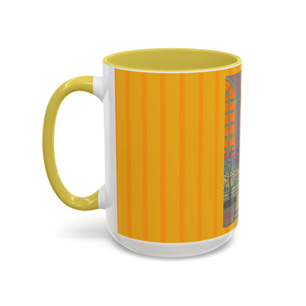 Sur Les Marches Du Jardin by Georges LePape Colorful Mugs (11oz, 15oz)