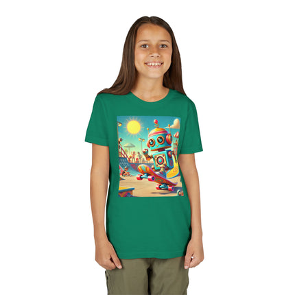 Skate Park Robot Youth Short Sleeve Tee