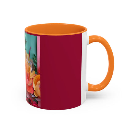 Peonies in Full Bloom Colorful Mugs (11oz, 15oz)