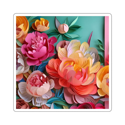 Peonies in Full Bloom Kiss-Cut Stickers (4 Sizes)