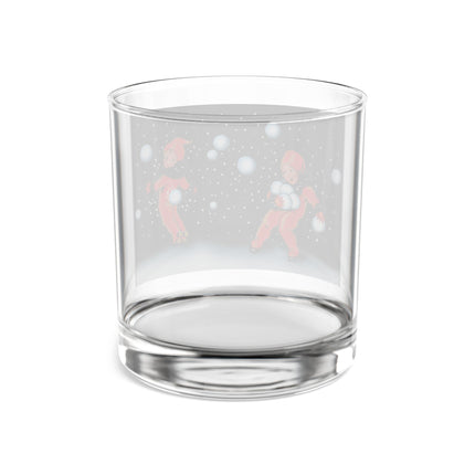 A Festive Snowball Rocks Glass, 10oz