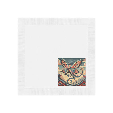 Dragon Fairy of the Temple White Coined Napkins