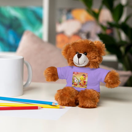 Whimsical Springtime Exchange Stuffed Animals with Tee