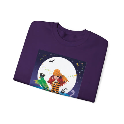 Moonlit Pirate Halloween Unisex Heavy Blend™ Crewneck Sweatshirt