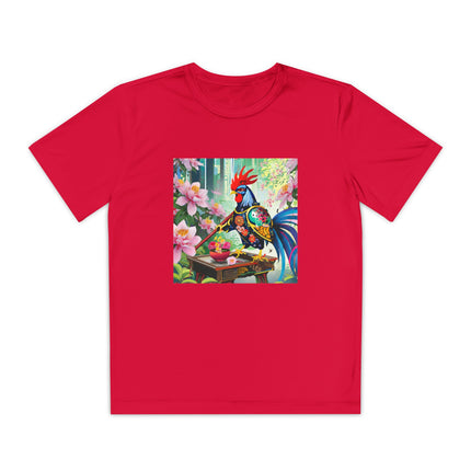 Cyberpunk Rooster Youth Competitor Tee