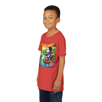 Sailor Kitten’s River Adventure Youth Short Sleeve Tee