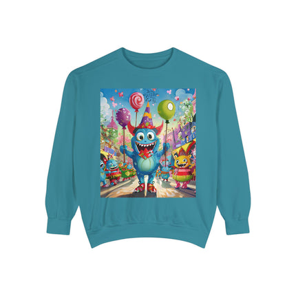 Monster Parade Madness Unisex Garment-Dyed Sweatshirt