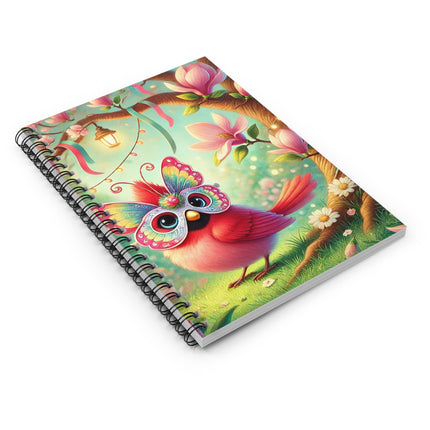 Butterfly Masquerade Spiral Notebook - Ruled Line
