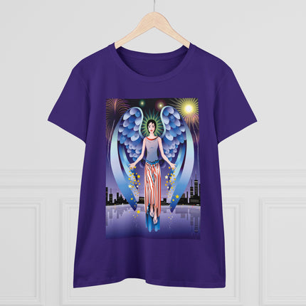 Celestial Symphony Women's Midweight Cotton Tee