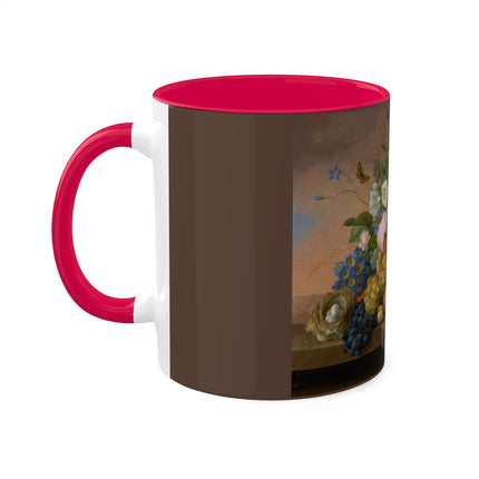 Floral Still Life by Franz Xaver Petter Colorful Mugs, 11oz